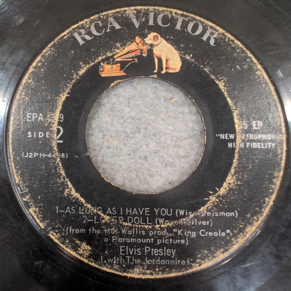 Elvis Presley King‎ Creole RCA Victor EPA 4319 45 RPM EP Vinyl Record 1958 - Picture 2 of 4